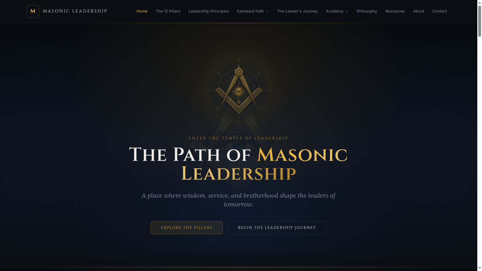 The Eastward Path — desktop hero
