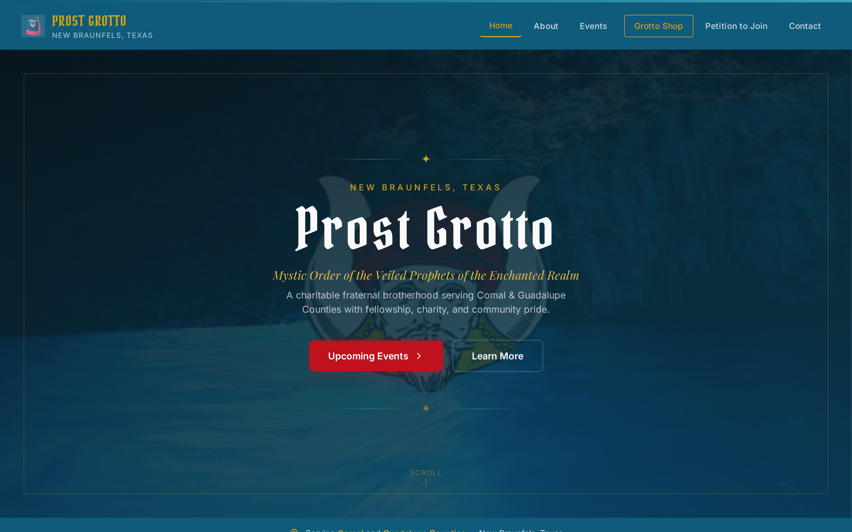 Prost Grotto — desktop hero